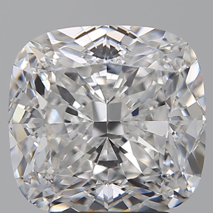 3.55 Carat Cushion Lab Diamond with  Cut Diamond in 14KT  view 1
