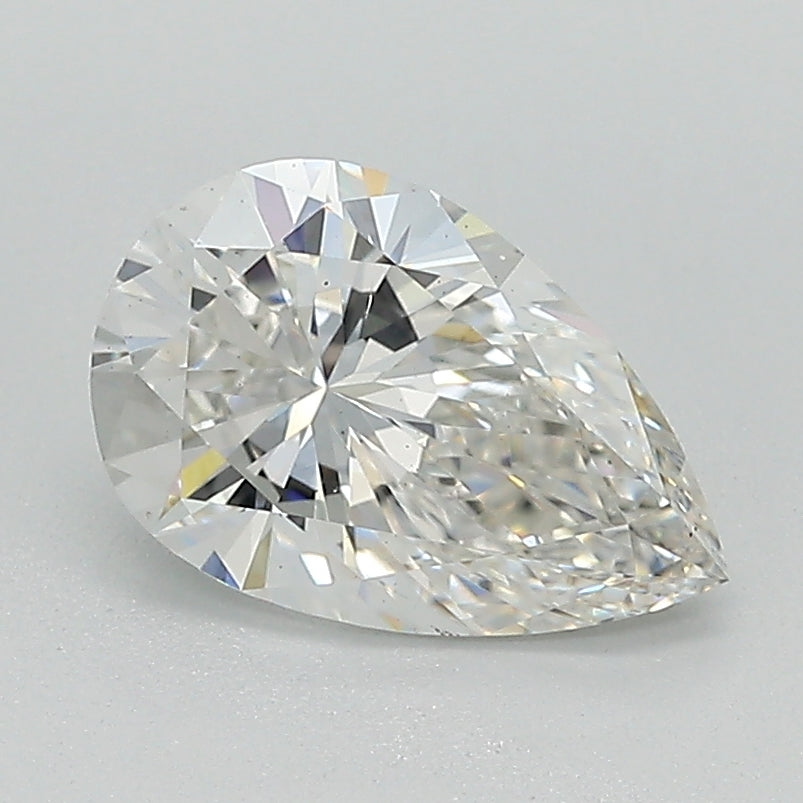 1.33 Carat Pear Lab Diamond with  Cut Diamond in 14KT  view 1
