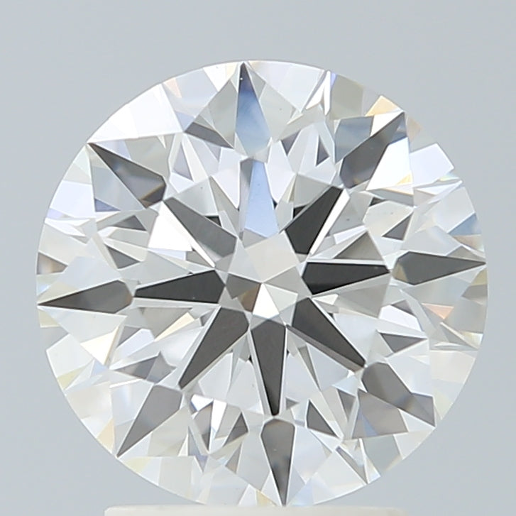 2.66 Carat Round Lab Diamond with  Cut Diamond in 14KT  view 1
