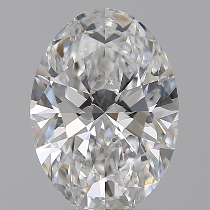 1.0 Carat Oval Lab Diamond with  Cut Diamond in 14KT  view 1
