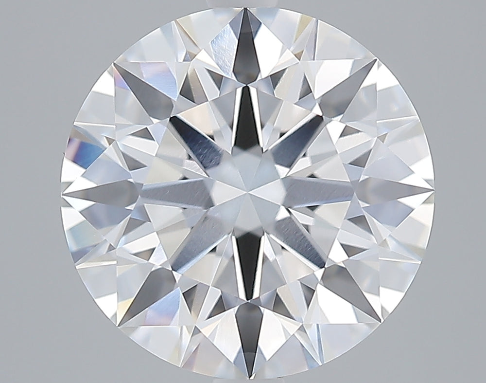 4.35 Carat Round Lab Diamond with  Cut Diamond in 14KT  view 1
