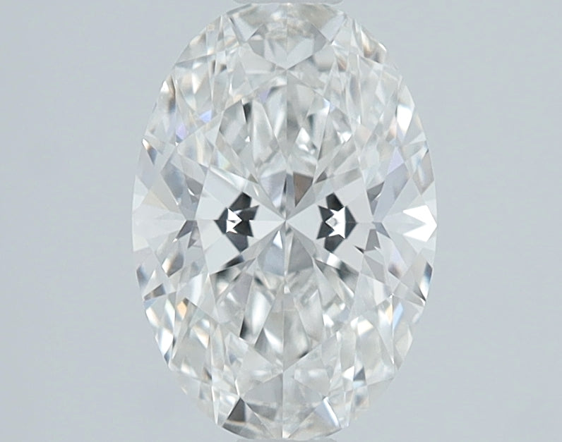 1.17 Carat Oval Lab Diamond with  Cut Diamond in 14KT  view 1
