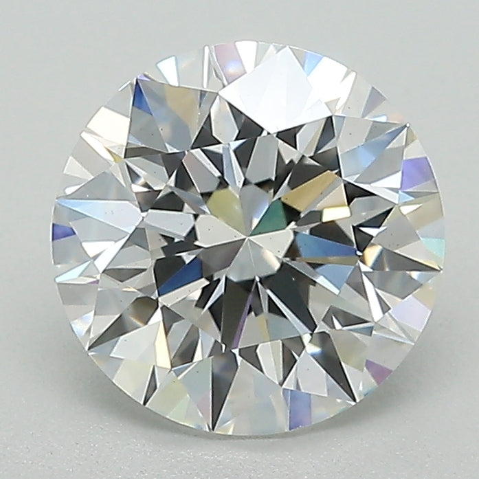 1.92 Carat Round Lab Diamond with  Cut Diamond in 14KT  view 1
