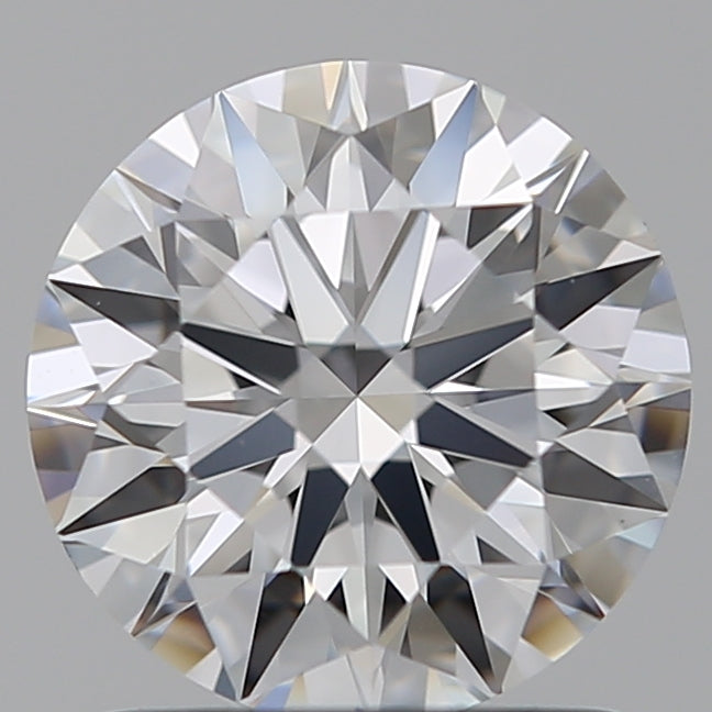 1.25 Carat Round Lab Diamond with  Cut Diamond in 14KT  view 1
