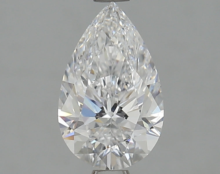 1.31 Carat Pear Lab Diamond with  Cut Diamond in 14KT  view 1
