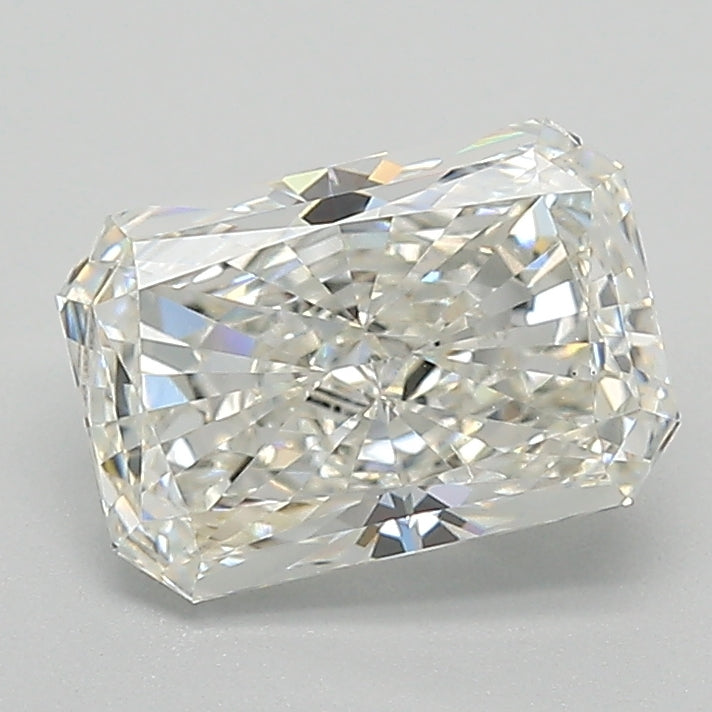 1.37 Carat Radiant Lab Diamond with  Cut Diamond in 14KT  view 1
