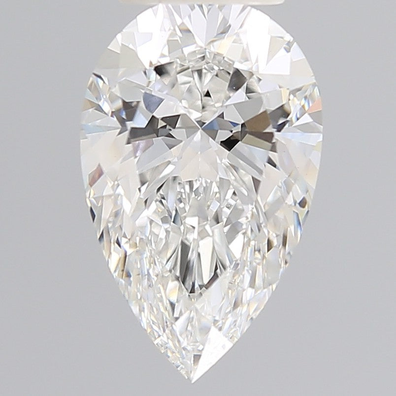 3.92 Carat Pear Lab Diamond with  Cut Diamond in 14KT  view 1
