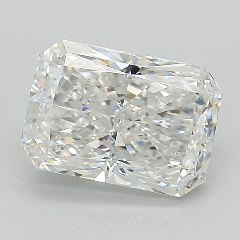 1.8 Carat Radiant Lab Diamond with  Cut Diamond in 14KT  view 1
