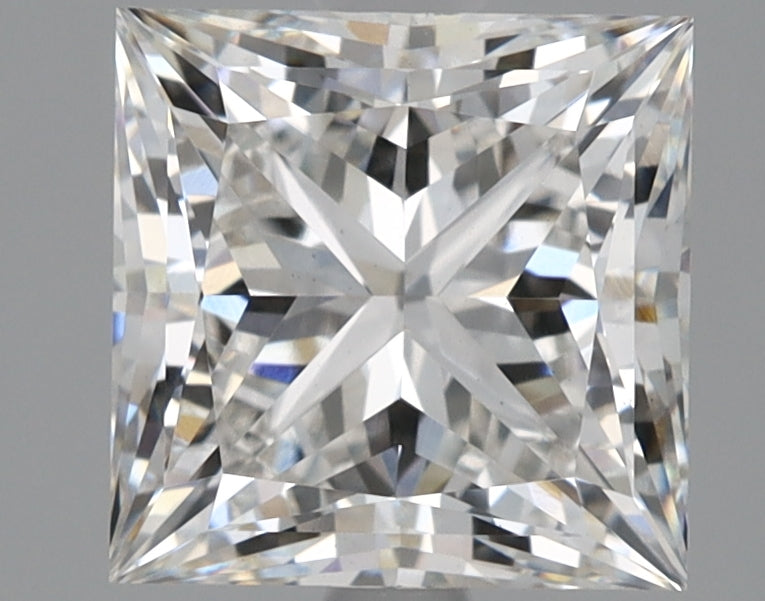 2.28 Carat Princess Lab Diamond with  Cut Diamond in 14KT  view 1
