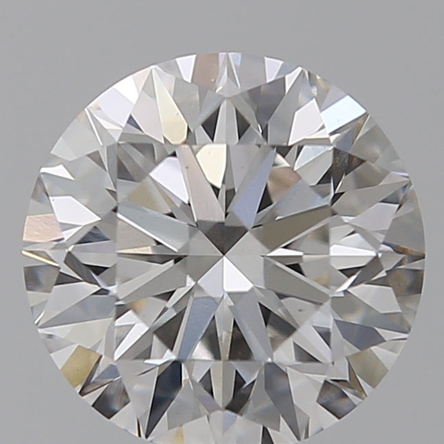 2.01 Carat Round Lab Diamond with  Cut Diamond in 14KT  view 1
