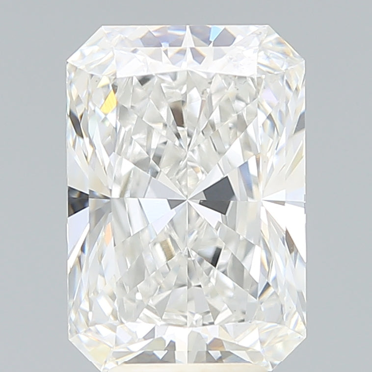 5.51 Carat Radiant Lab Diamond with  Cut Diamond in 14KT  view 1
