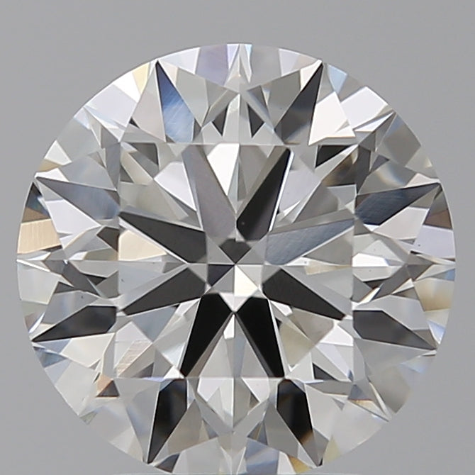 3.01 Carat Round Lab Diamond with  Cut Diamond in 14KT  view 1

