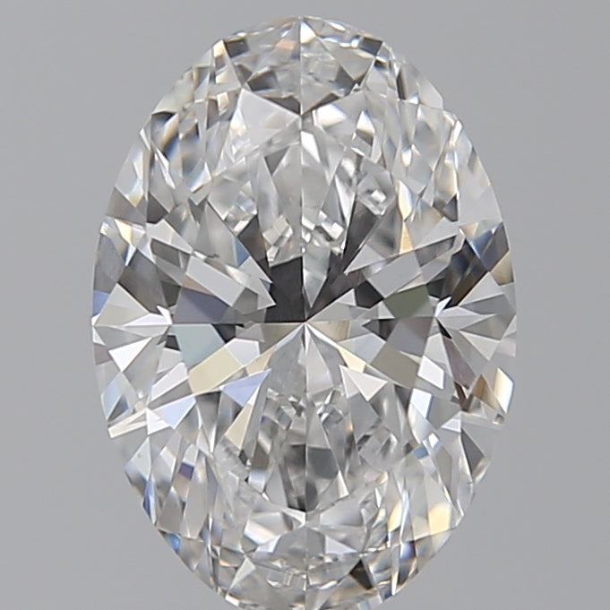 3.27 Carat Oval Lab Diamond with  Cut Diamond in 14KT  view 1
