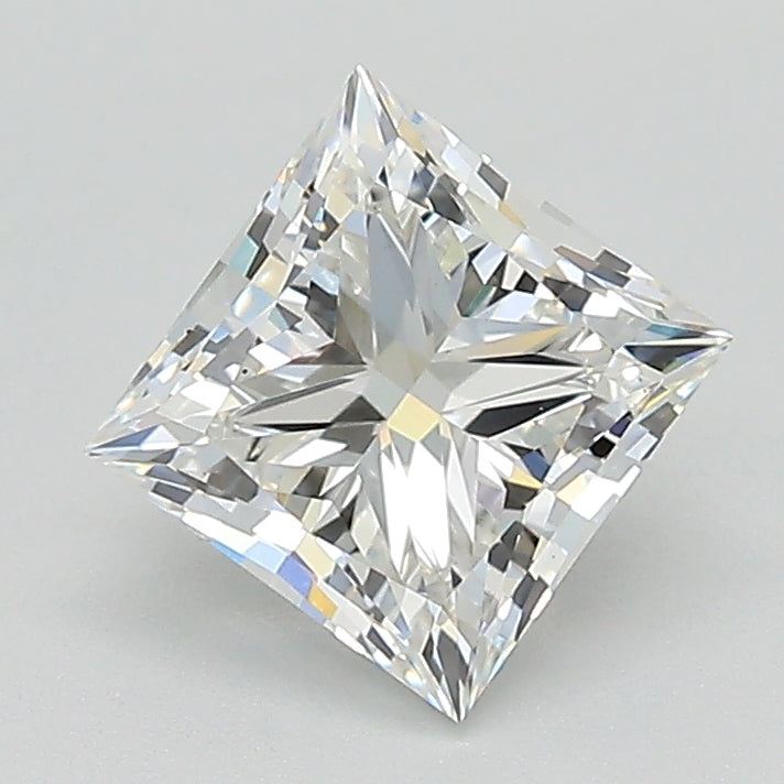 1.4 Carat Princess Lab Diamond with  Cut Diamond in 14KT  view 1
