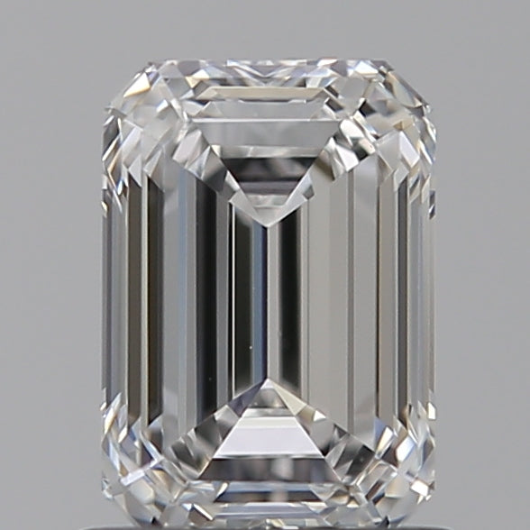 1.09 Carat Emerald Lab Diamond with  Cut Diamond in 14KT  view 1
