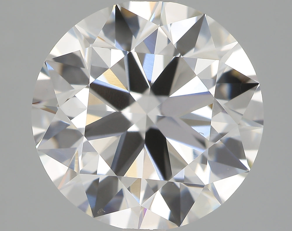 3.16 Carat Round Lab Diamond with  Cut Diamond in 14KT  view 1
