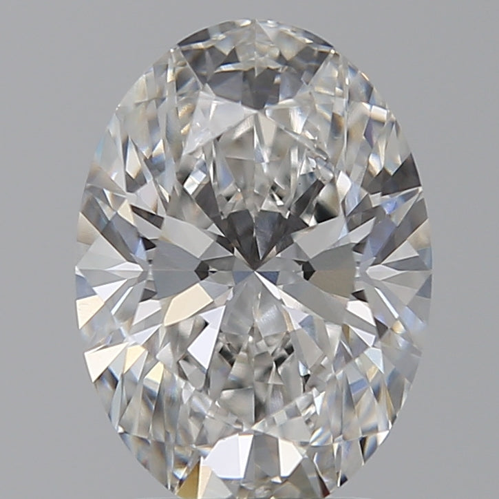 2.58 Carat Oval Lab Diamond with  Cut Diamond in 14KT  view 1

