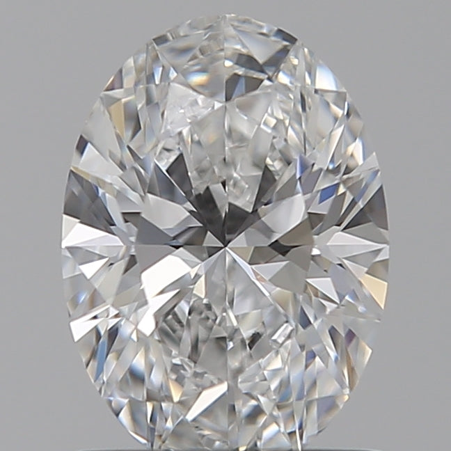 1.0 Carat Oval Lab Diamond with  Cut Diamond in 14KT  view 1
