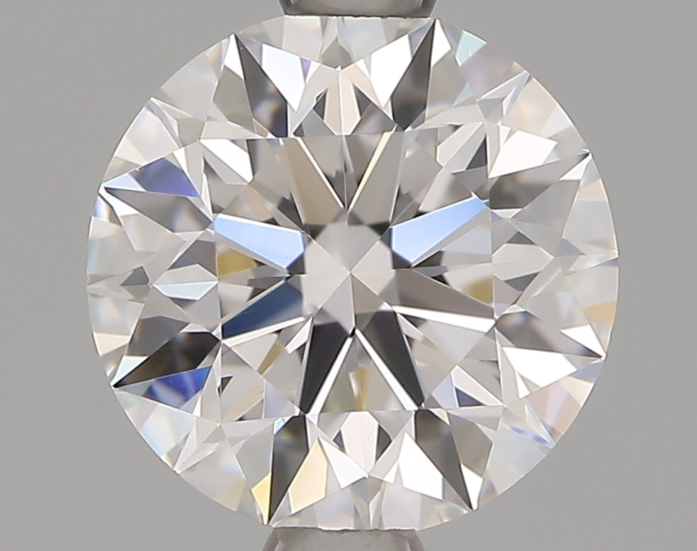 1.36 Carat Round Lab Diamond with  Cut Diamond in 14KT  view 1
