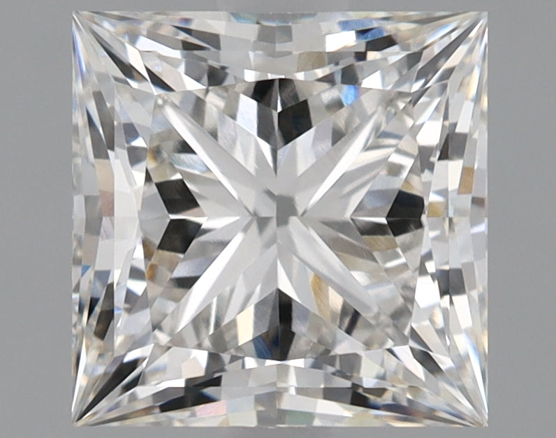 1.73 Carat Princess Lab Diamond with  Cut Diamond in 14KT  view 1
