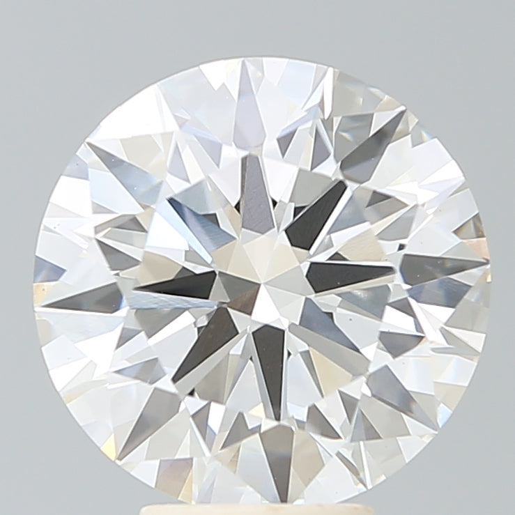 5.86 Carat Round Lab Diamond with  Cut Diamond in 14KT  view 1
