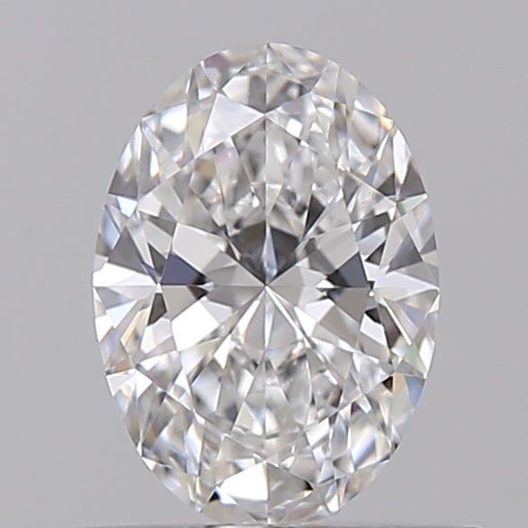 0.55 Carat Oval Lab Diamond with  Cut Diamond in 14KT  view 1
