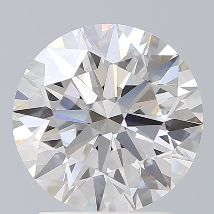 2.32 Carat Round Lab Diamond with  Cut Diamond in 14KT  view 1
