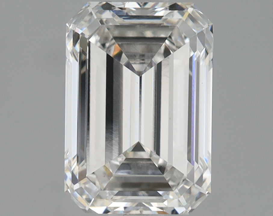 1.44 Carat Emerald Lab Diamond with  Cut Diamond in 14KT  view 1
