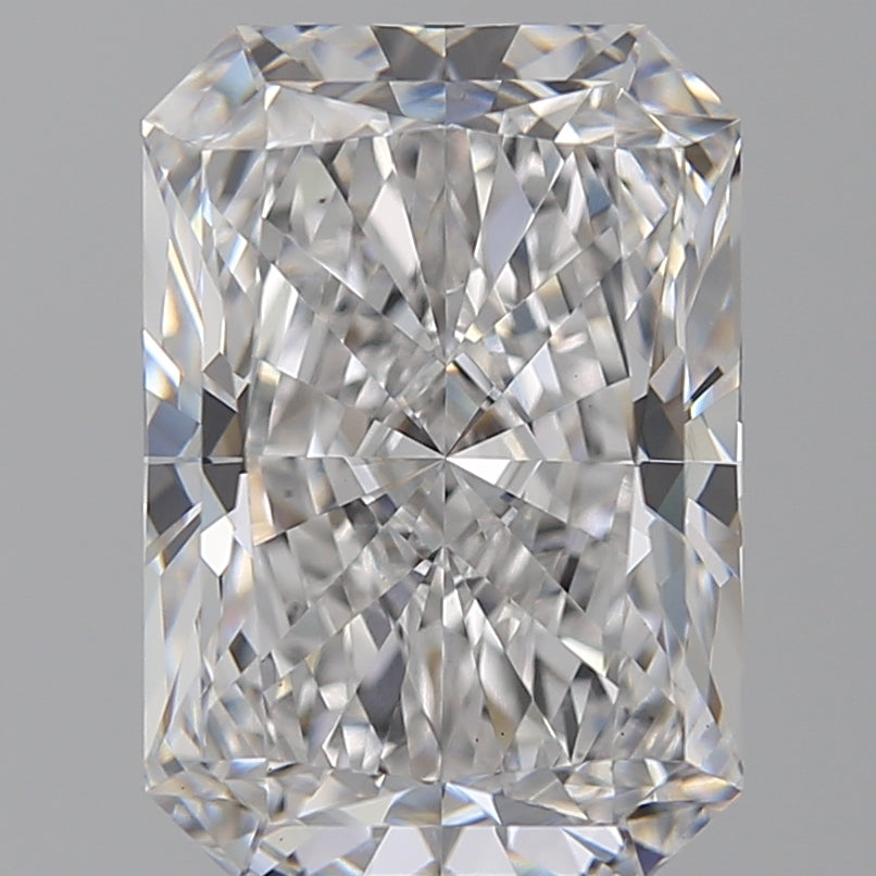 7.66 Carat Radiant Lab Diamond with  Cut Diamond in 14KT  view 1
