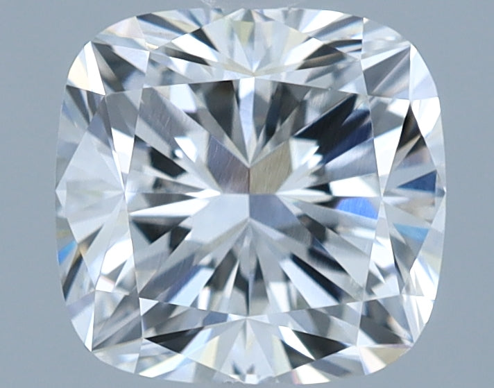 2.11 Carat Cushion Lab Diamond with  Cut Diamond in 14KT  view 1
