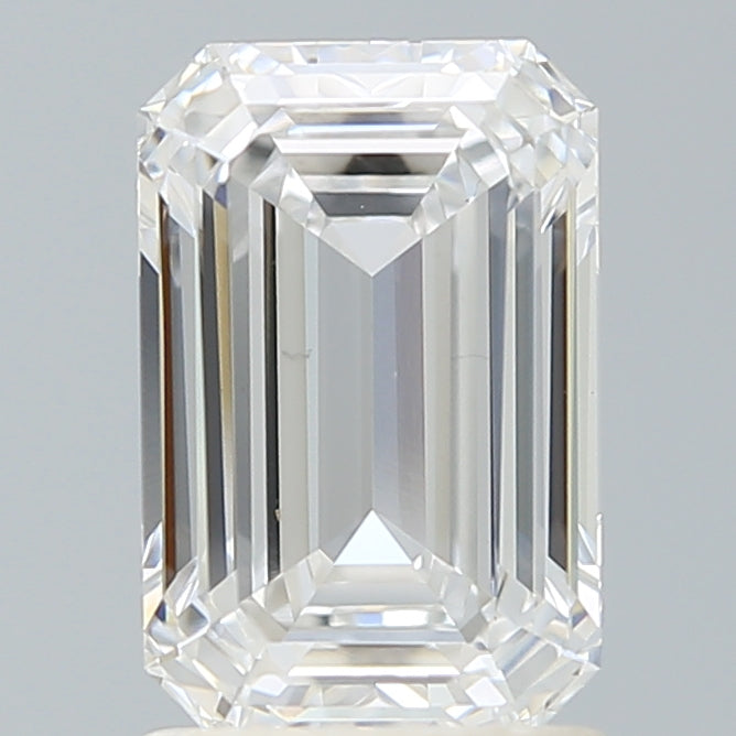 1.9 Carat Emerald Lab Diamond with  Cut Diamond in 14KT  view 1

