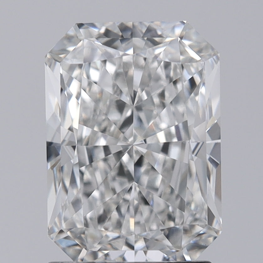 2.03 Carat Radiant Lab Diamond with  Cut Diamond in 14KT  view 1
