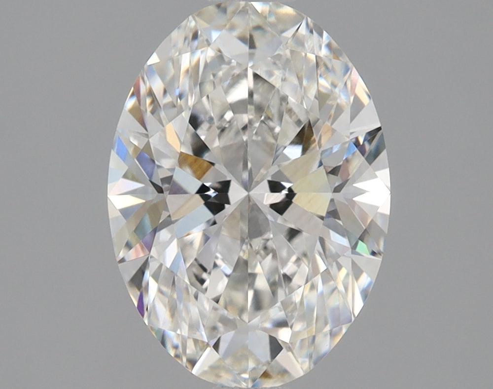 1.54 Carat Oval Lab Diamond with  Cut Diamond in 14KT  view 1
