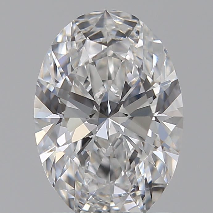 1.29 Carat Oval Lab Diamond with  Cut Diamond in 14KT  view 1
