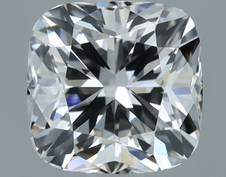 1.08 Carat Cushion Lab Diamond with  Cut Diamond in 14KT  view 1
