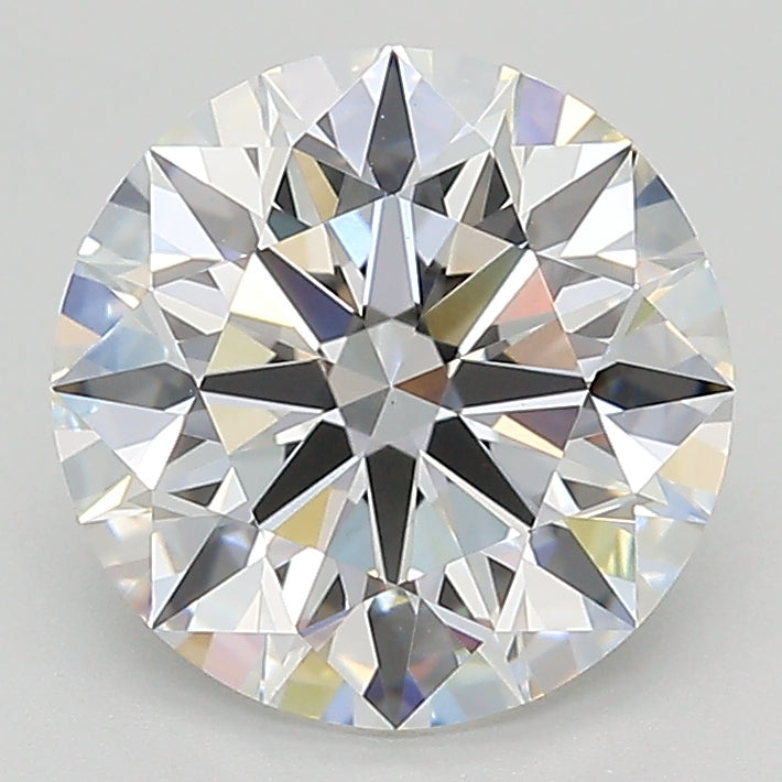 2.6 Carat Round Lab Diamond with  Cut Diamond in 14KT  view 1
