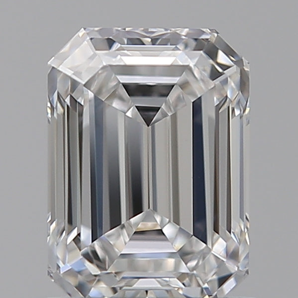 1.09 Carat Emerald Lab Diamond with  Cut Diamond in 14KT  view 1
