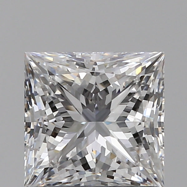 1.08 Carat Princess Lab Diamond with  Cut Diamond in 14KT  view 1
