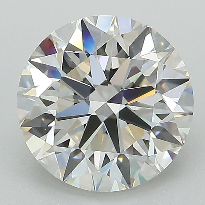 2.69 Carat Round Lab Diamond with  Cut Diamond in 14KT  view 1
