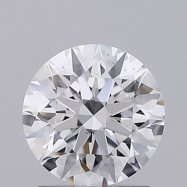 1.36 Carat Round Lab Diamond with  Cut Diamond in 14KT  view 1
