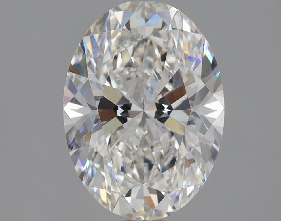 1.58 Carat Oval Lab Diamond with  Cut Diamond in 14KT  view 1

