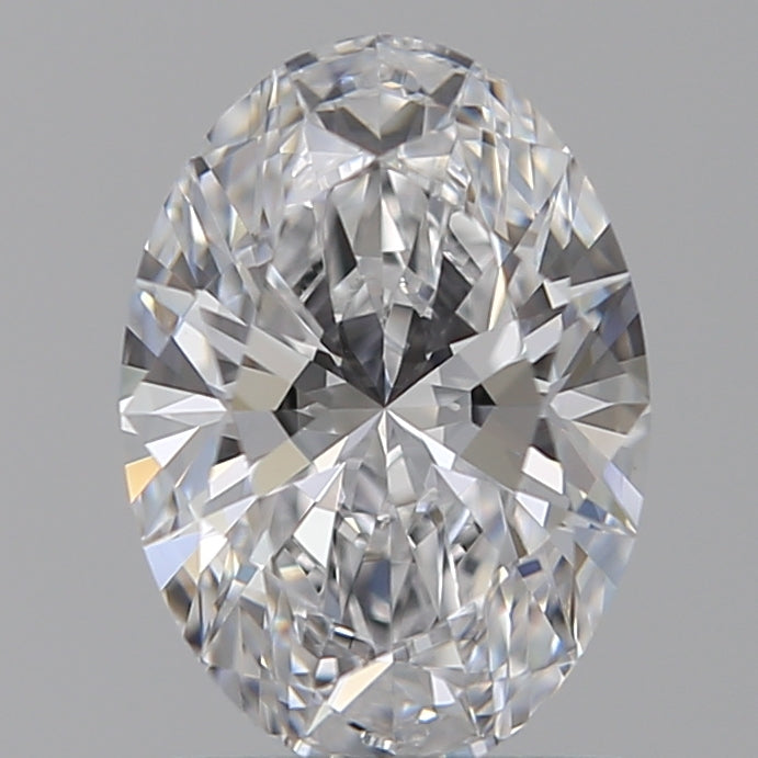 1.09 Carat Oval Lab Diamond with  Cut Diamond in 14KT  view 1
