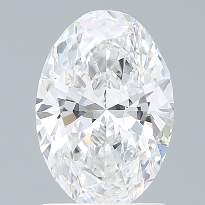 1.6 Carat Oval Lab Diamond with  Cut Diamond in 14KT  view 1
