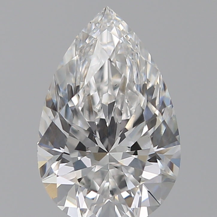 1.29 Carat Pear Lab Diamond with  Cut Diamond in 14KT  view 1
