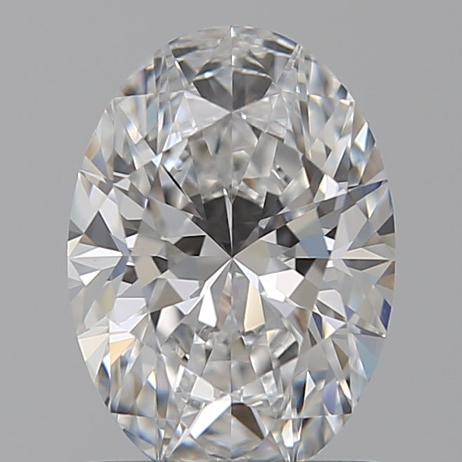 1.06 Carat Oval Lab Diamond with  Cut Diamond in 14KT  view 1
