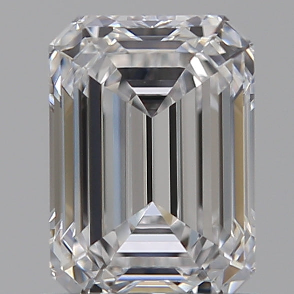 1.07 Carat Emerald Lab Diamond with  Cut Diamond in 14KT  view 1
