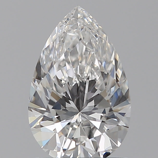 1.07 Carat Pear Lab Diamond with  Cut Diamond in 14KT  view 1
