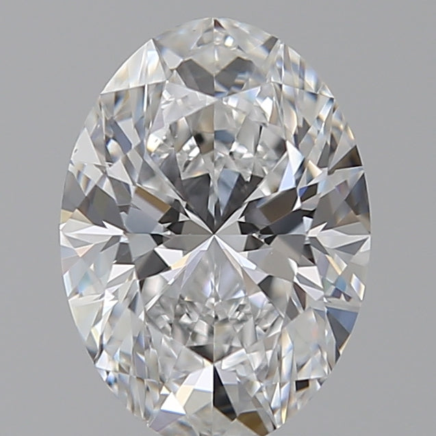 1.5 Carat Oval Lab Diamond with  Cut Diamond in 14KT  view 1
