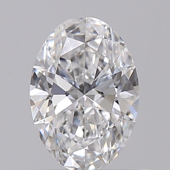 0.52 Carat Oval Lab Diamond with  Cut Diamond in 14KT  view 1
