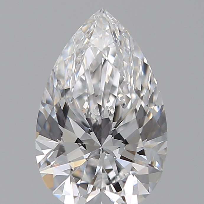 1.07 Carat Pear Lab Diamond with  Cut Diamond in 14KT  view 1
